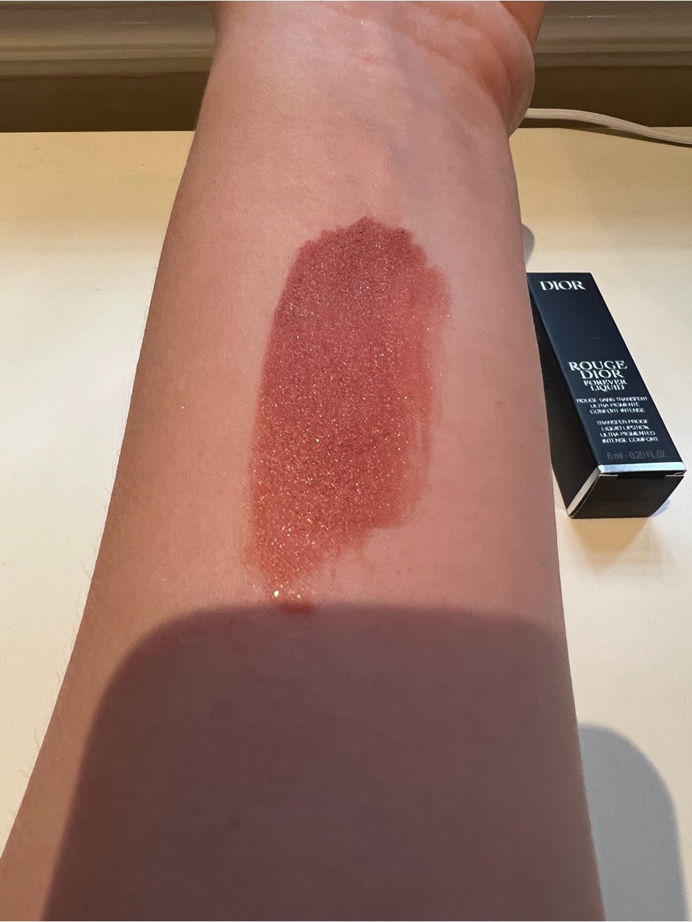 Dior Rouge Dior Forever Liquid Sequin Lipstick - 100 Dreams NEW IN BOX - Picture 4 of 6